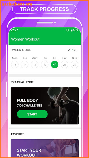 Workout 4 Women - 30 Days Challenge at Home screenshot