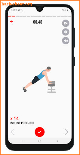 Workout challenge screenshot