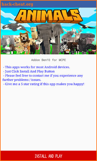 World Animals Mod for Minecraft Pocket Edition screenshot