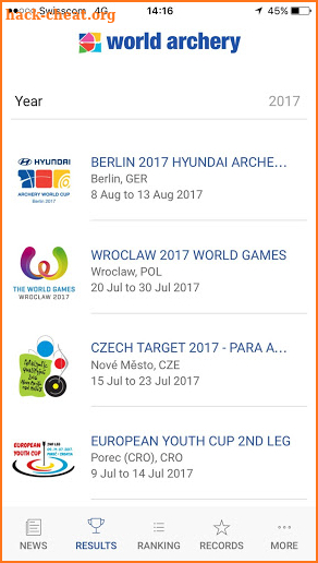 World Archery screenshot
