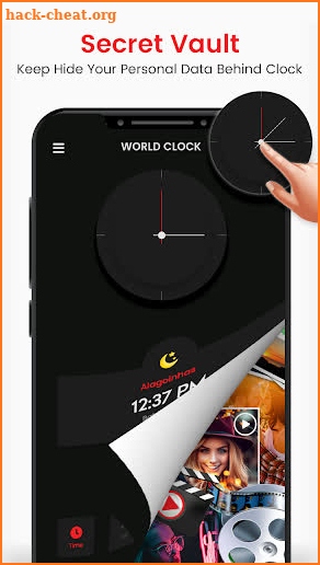 World clock: all countries time & Secret Locker screenshot