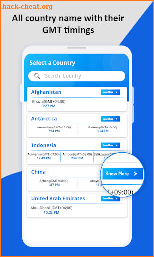 World Clock : All Country Time screenshot