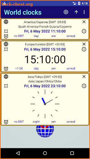 World Clock Time screenshot