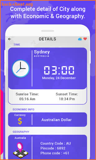 World Clock : Time of All Countries screenshot