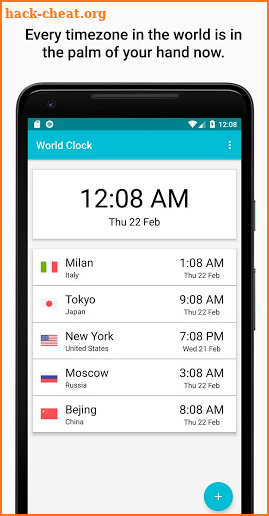 World Clock - Timezones and Travel Infos screenshot