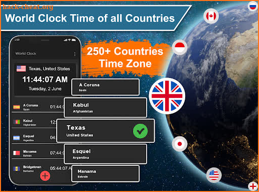 World Clock – World time clock screenshot