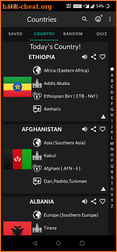 World Countries - Capital, Currency, Flag, Quiz screenshot