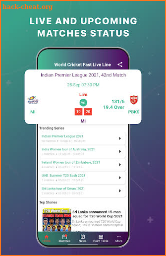 World Cricket Fast Live Line screenshot