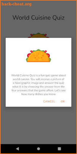 World Cuisine Quiz screenshot