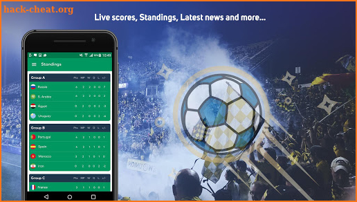 World Cup 18 Russia - Livescores, Groups, News screenshot