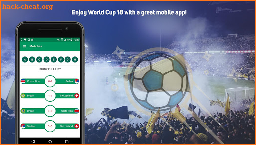 World Cup 18 Russia - Livescores, Groups, News screenshot