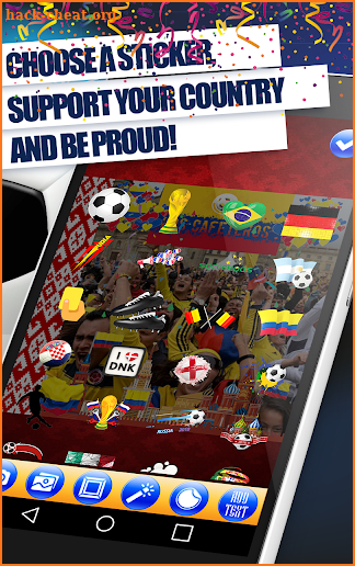World Cup 2018 - Football Photo Frames & Stickers screenshot