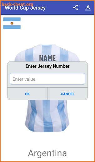 World Cup 2018 Jersey screenshot