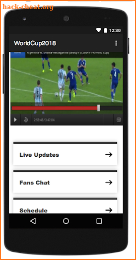 World Cup 2018 Live Match screenshot