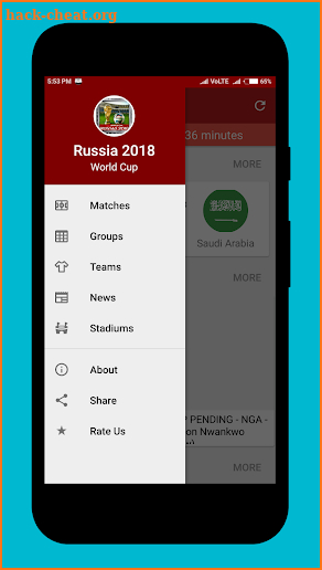 World Cup 2018 Russia Schedule Scores screenshot