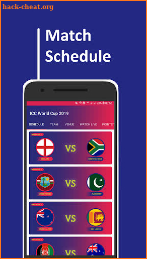 World Cup 2019 Match : Live Streaming screenshot