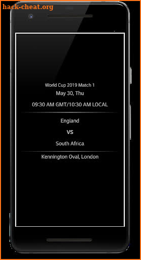 World Cup 2019 Schedule Live Score screenshot