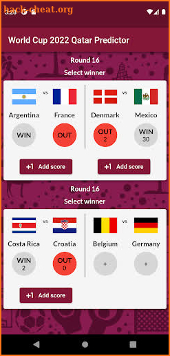 World Cup 2022 Qatar Predictor screenshot