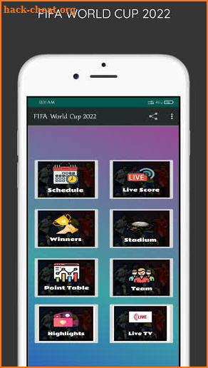 World cup 2022 Qatar -Schedule and live screenshot