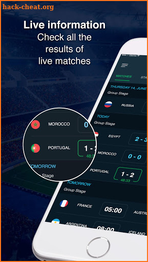 World Cup App 2018 - Live Scores screenshot