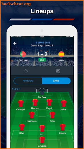World Cup App 2018 - Live Scores screenshot