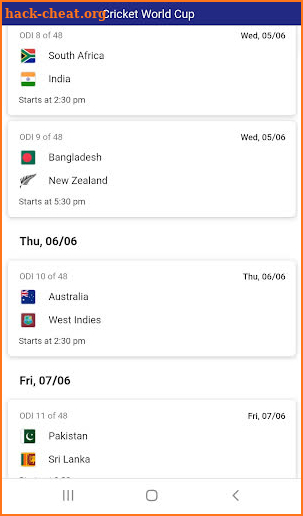 World Cup Live Cricket Match screenshot