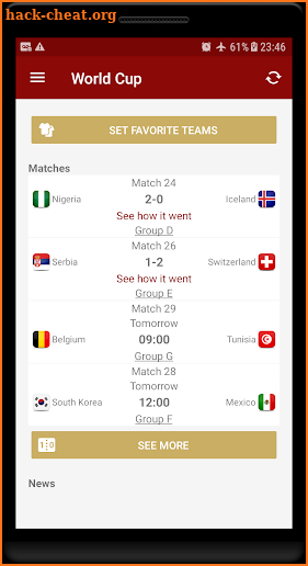 World Cup Russia 2018 - Live Scores & Schedule screenshot