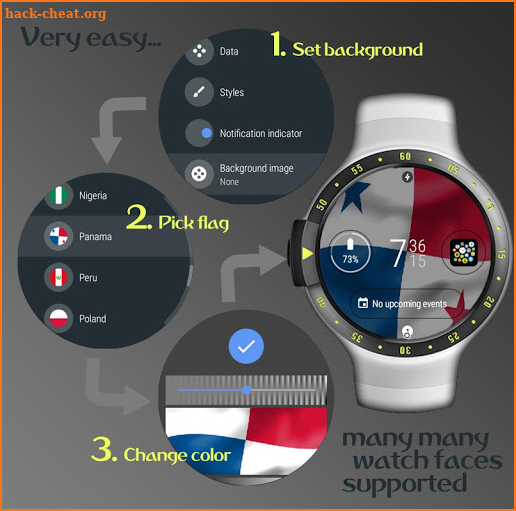 World Cup watch face background image complication screenshot