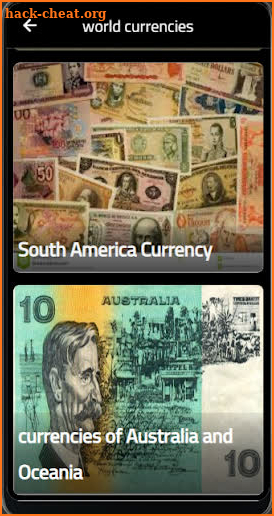 World currency screenshot