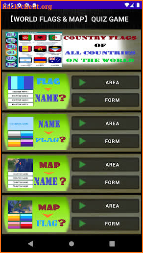 World Flags & Map quiz games screenshot