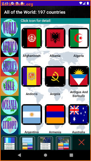 World Flags & Map quiz games screenshot