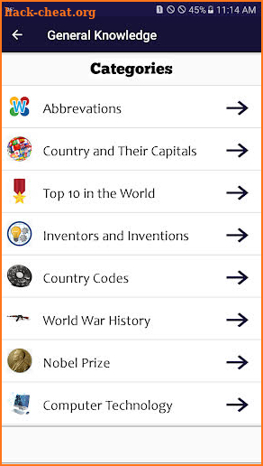 World General Knowledge : New screenshot