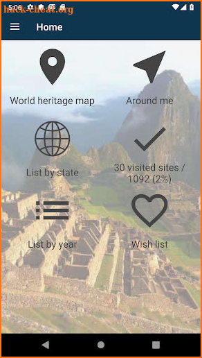 World heritage - UNESCO List screenshot