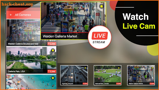 World LIVE Webcam, Earth Live watch Cities, Bridge screenshot