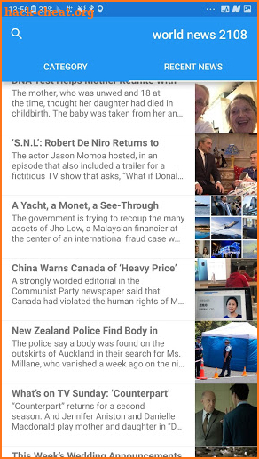 World news 2108 screenshot