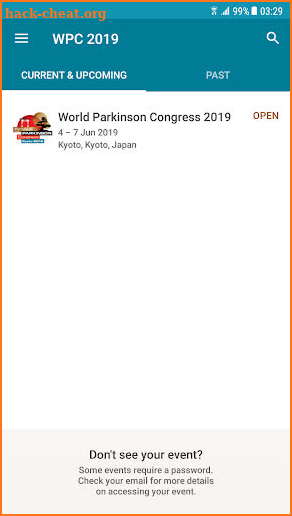 World Parkinson Congress 2019 screenshot