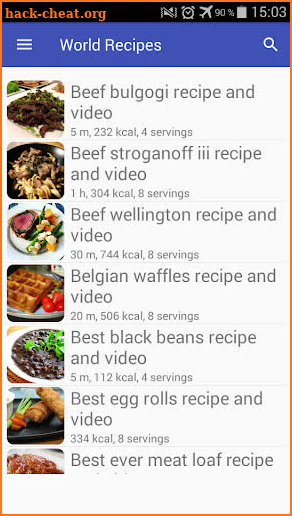 World recipes for free app offline with photo screenshot