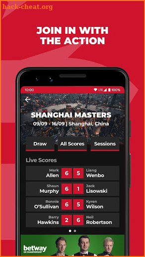 World Snooker screenshot