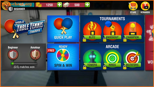 World Table Tennis Champs screenshot