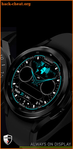 World Time Map Watchface 020 screenshot