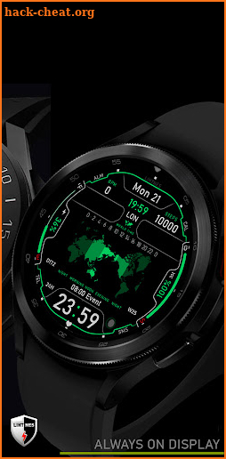World Time Zone Watch Face 051 screenshot