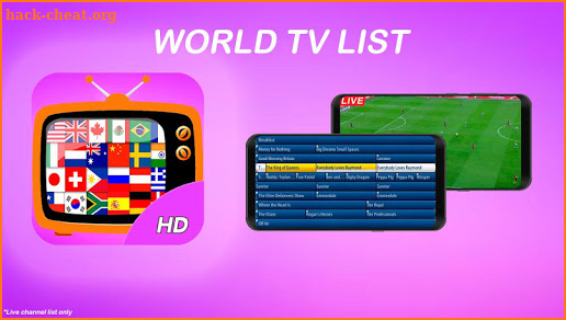 World TV List Channels Updated screenshot