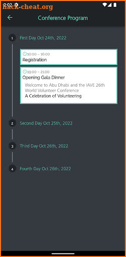 World Volunteer Conference screenshot