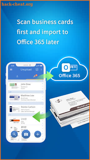 WorldCard for Office 365 screenshot