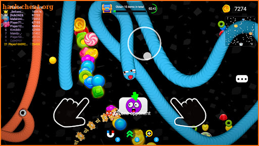 Worm Race - Snake Games screenshot