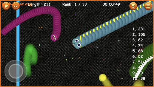 Worm Snake : Crawl Zone .io screenshot