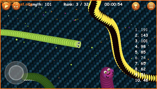 Worm Snake : Crawl Zone .io screenshot