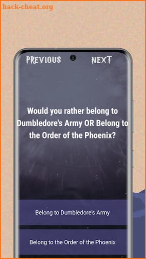 Would you rather? Harry Wizard screenshot