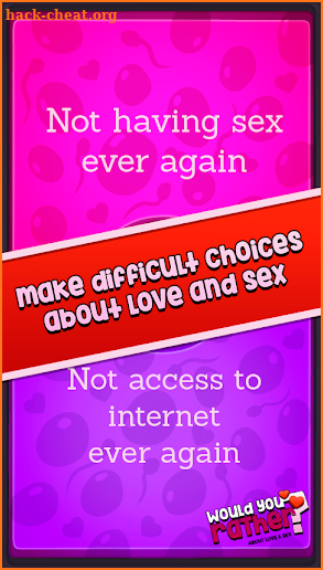 Would you rather? Trivia about love & sex screenshot