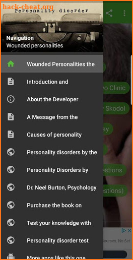 Wounded Personalities personality disorders screenshot